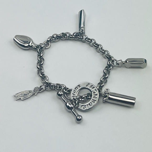 Givenchy, Silver Plated Perfums Charm Chain Bracelet - Picture 2 of 7